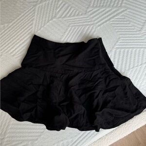 Mini black Linen skirt